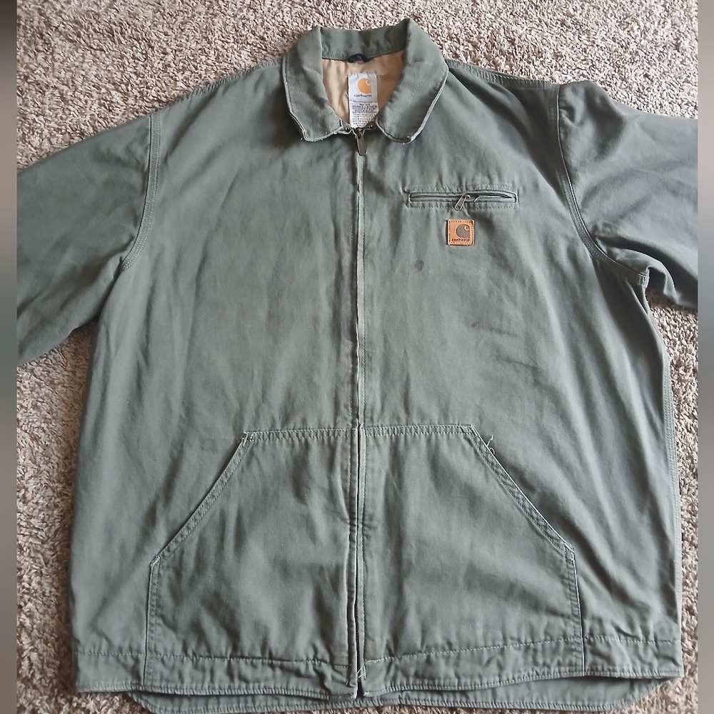 VINTAGE !!!Carhartt Olive Field Jacket
